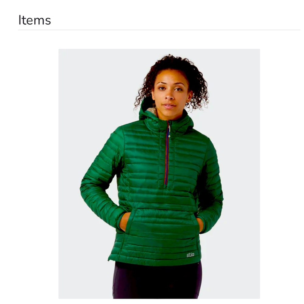 Stio Pinion Down Half Zip Pullover Puffer  size medium